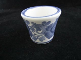 Vintage Porcelain Single Egg Cup - Blue Willow - Gmundner Keramik GK - Made Austria 3