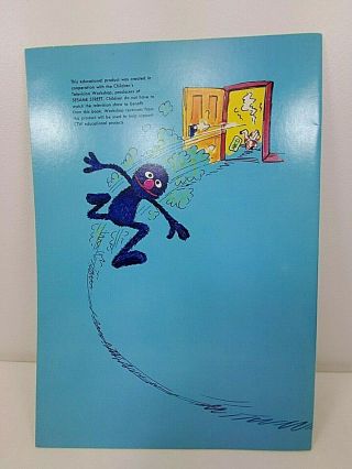 Vintage Sesame Street The Grover Sticker Book - A Whitman Book - 1976 2