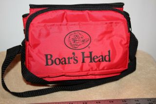 Boars Head Brand Lunchmeat Vinyl Lunchbox Or Cooler Red