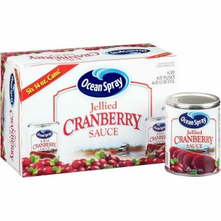 Ocean Spray,  Jellied Cranberry Sauce,  14oz Can (pack Of 6)