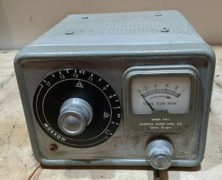 Morrow Cm - 1 Conelrad Receiver Tube Radio Cold War Era