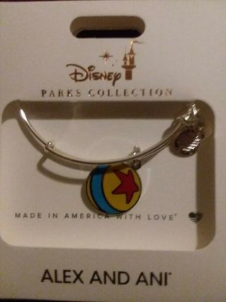 Disney Parks Alex And Ani Toy Story Pixar Luxo Ball Silver Bracelet