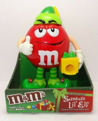 M&m Red Candy Dispenser Limited Edition Santa 
