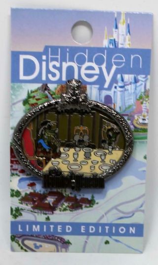 Disney Wdw 2006 Pin Hidden Disney Series Haunted Mansion Dining Room Le 2500