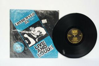 Condemned 84 Live And Loud Lp Record Skinhead Oi