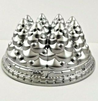Nordic Ware Holiday Tree Bundt Cake Pan Mold Christmas Trees & Trains 10 Cup