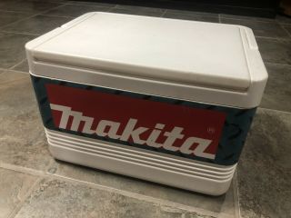 Vintage Makita Tools Cooler Awsome Cool Igloo Work Site Lunch Box Kit