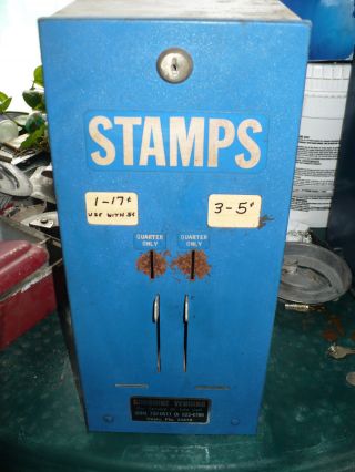L@@k Old Postage Stamp Vending Machine 2 Selection 25 Cent (1 Quarter)
