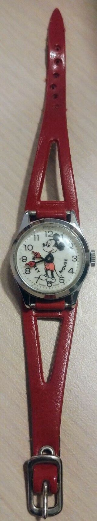 Vintage Mickey Mouse Watch Women 