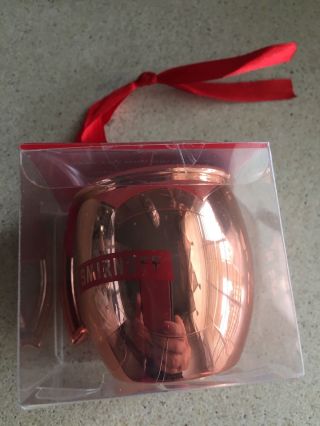 Smirnoff Copper Moscow Mule Cup Christmas Ornament