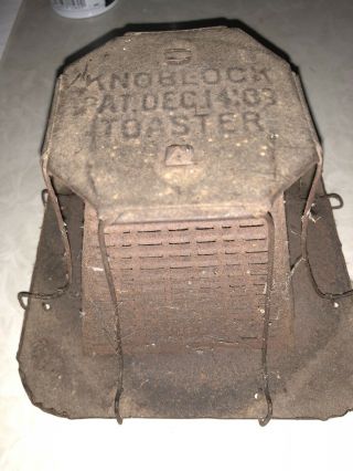Antique Toaster Stove Top / Camp Fire 4 - Slice Estate Find