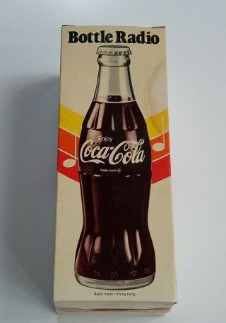 Vintage Coca - Cola Bottle Radio,  Box And Packaging