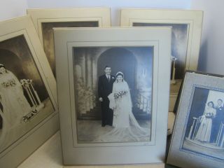 Vintage Cabinet Card Photo Wedding Marriage,  Vintage Black And White Photos
