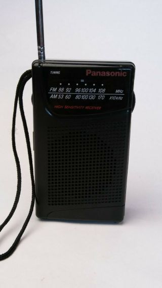 Vintage Panasonic Am/fm Transistor Hand Held Radio Model No Rf - 521