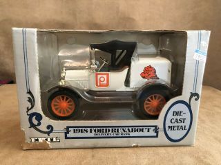 Ertl 1/25 Scale 1918 Ford Runabout Publix Delivery Car Coin Bank Die Cast