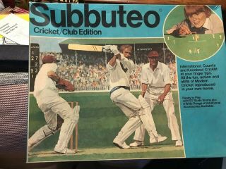 Subbuteo Table Cricket Club Edition Vintage C1975