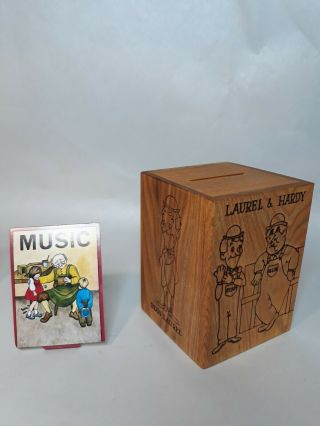 Toystalgia Laurel & Hardy Music Box Piggy Bank Vintage 1978