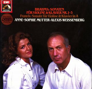 Brahms Franck Violin Sonatas Mutter Weissenberg Emi C157 - 43443 2lp Box Digital