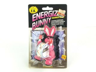 Vintage The Eb Energizer Bunny Squeeze Light On Card 1991