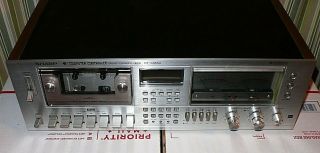 Vintage Sharp Rt - 3388a Computer Controlled Stereo Cassette Deck Record Edit