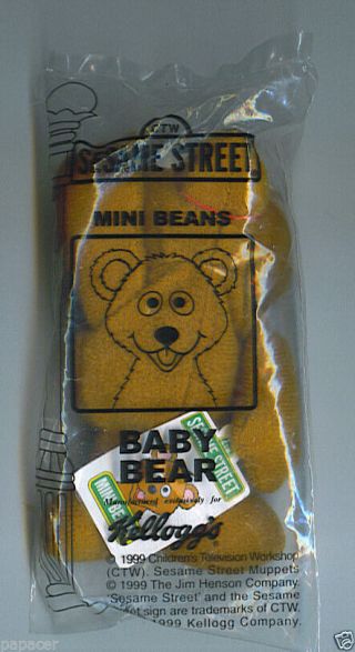 Baby Bear Sesame Street Mini Beans Kellogg 
