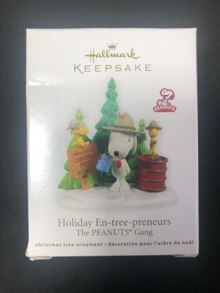 Holiday En - Tree - Preneurs The Peanuts Gang Snoopy Woodstock Hallmark Ornamentgg21