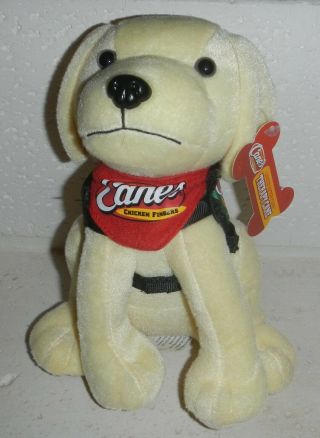 Nwt Raising Canes Chicken Fingers Therapy Cane Plush Puppy Dog Delta Society