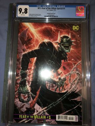 Dc’s Year Of The Villain Special 1 Cgc 9.  8 1:500 Cheung Variant Man Who Laughs