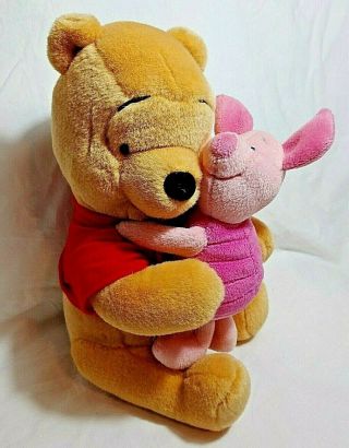 Disney Winnie The Pooh Hugging Piglet Hug 12 " Plush Toy Doll Applause