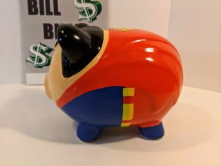 Dc Comics Superman Pig Piggy Bank Fab Starpoint Ceramic Superhero