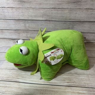 Muppets Kermit The Frog Pillow Pet Premium Green 18 " Jim Henson Disney W/tag