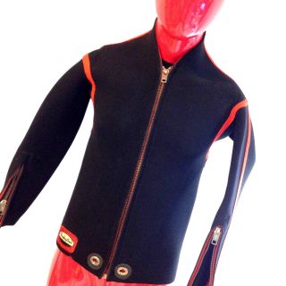 Bayley Suit Wetsuit Vintage Size Small Red Diving Scuba Ocean Surfing Snorkeling