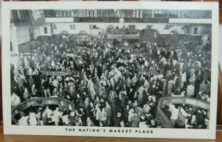 Vintage York Stock Exchange Postcard 50 