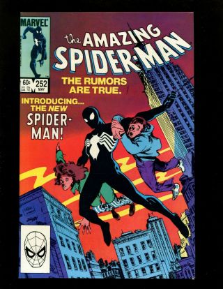 Spider - Man 252 Vfnm Frenz 1st Black Costume (venom) Black Cat Avengers