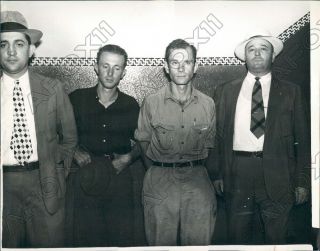 1939 Federal Prisoners Escaped From Their Guards But 2 Caught Soon Press Photo