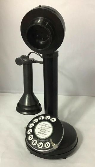 Retro Vintage Candlestick Phone Rotary Dial Home Fully Functional