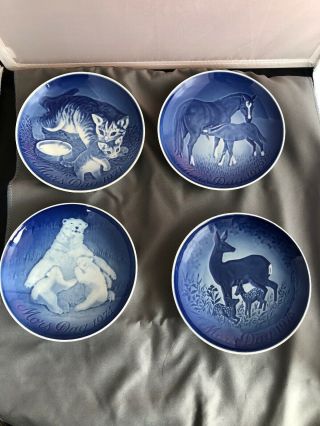 8 Denmark Copenhagen Porcelain B&g Mother’s Day Plates 1971,  72,  74,  75,  76,  77,  78,  79