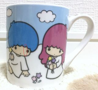 Sanrio Little Twin Stars Kiki Lala Ceramic Mug Cup Pottery China Skater Fs Japan