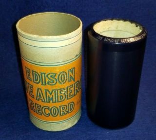 Christmas Edison Blue Amberol Cylinder Record 3621 The Song Of Ages - Quartet