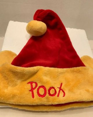 Disneyland Disney Parks Winnie The Pooh Plush Santa Hat Christmas Ears Adult