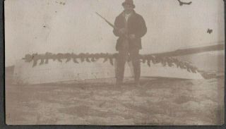 Vintage Photograph 1907 - 15 Bird Duck Hunting Shot - Gun Stuyvesant York Photo
