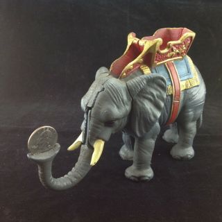 Vintage Cast Iron Elephant Mechanical Bank