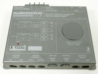 Vintage Old School Audiocontrol 2xs Electronic 18db/octave Programmable X - Over