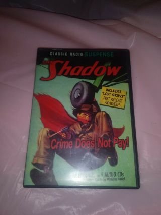 The Shadow Crime Does Not Pay Classic Radio Shows Audio Cds Radio Spirits Rare