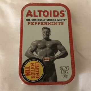 Altoids Peppermints Limited Edition Strong Man Tin Sticker