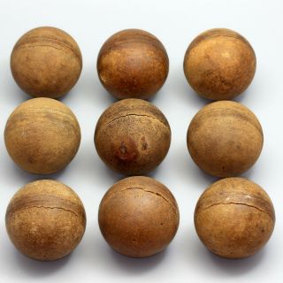VTG Nine Wooden Composite Skee Balls ARCADE GAME 3 1/32 