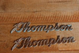 Vintage Thompson Boat Name Plates Emblems