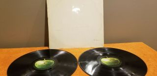 The Beatles White Album Uk Import No Barcode First Pressing Vg -