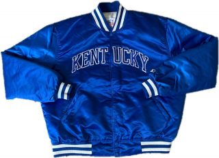 Vtg University Of Kentucky Wildcats Uk Ky Satin Usa Starter Jacket Size Xxl