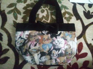 Tokey Disney Resort Cats Character Tote Bag Gobelin Fabric Aristocats Figaro